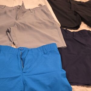 UNDER ARMOR BUNDLE Golf Shorts in Bright Blue, Light Gray, Black, Navy, White